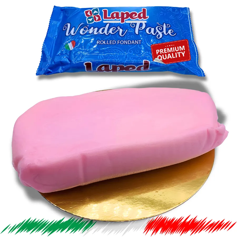 Růžová potahovací hmota na dort LAPED, balení 1 kg, světle růžový odstín