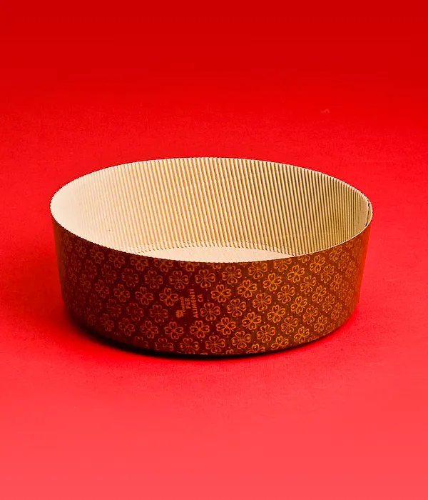Nízká jednorázová papírová forma na panettone, průměr 18,5 cm, balení 1 ks