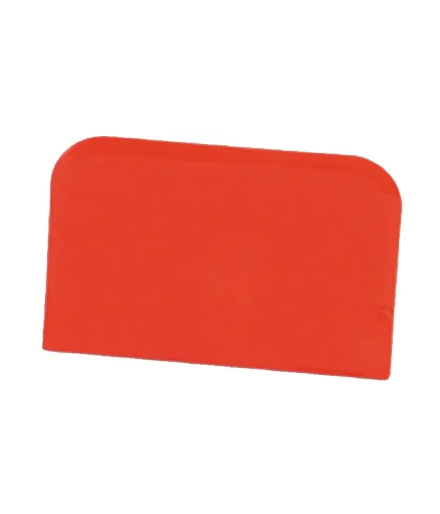 Zaoblená plastová karta z polypropylenu na vyhlazování krému, rozměr 12 x 8,1 cm