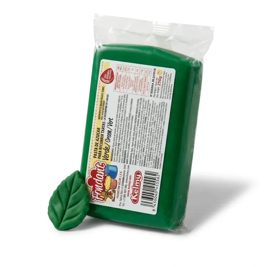 Zelená potahovací hmota Kelmy v balení 250 g
